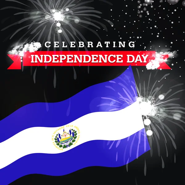 Карточка Дня независимости с флагом — стоковое фото