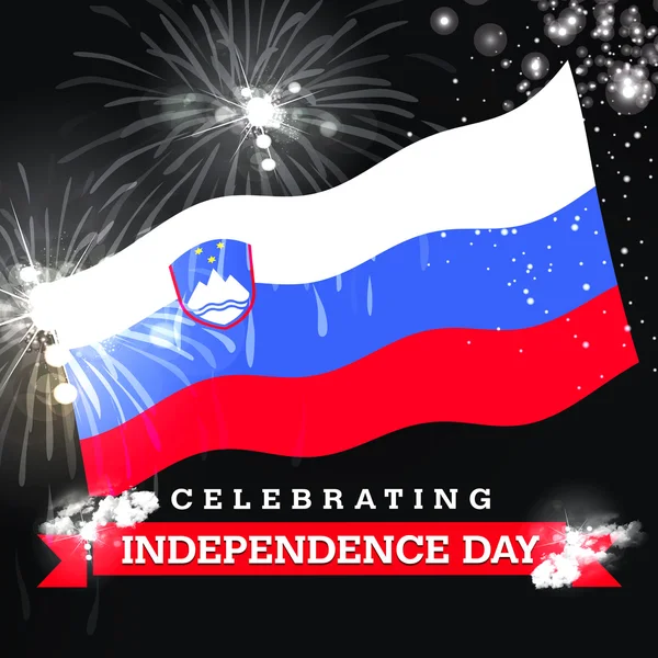 Slovenien Independence Day card — Stockfoto