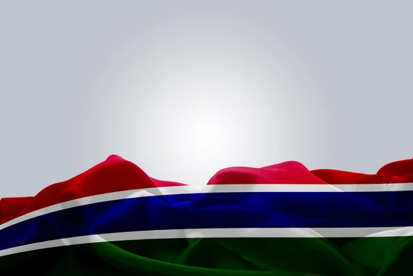 Gambiya Ulusal Bayrağı — Stok fotoğraf