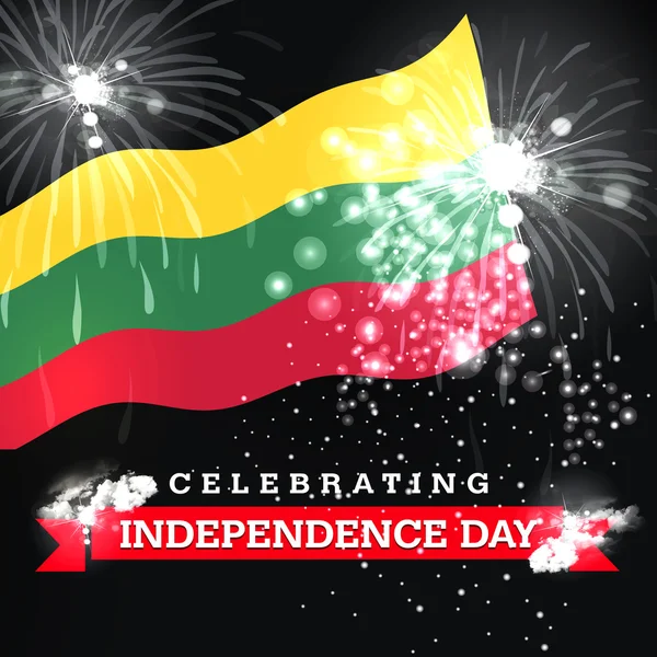 リトアニア独立記念日カード — ストック写真