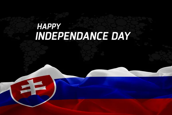 Slowakije Independence Day card — Stockfoto