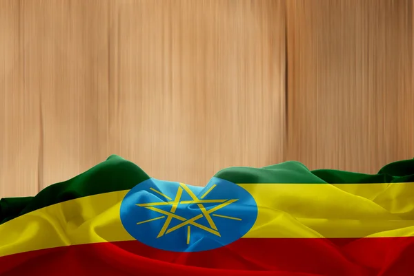 Etiópia nemzeti lobogója — Stock Fotó