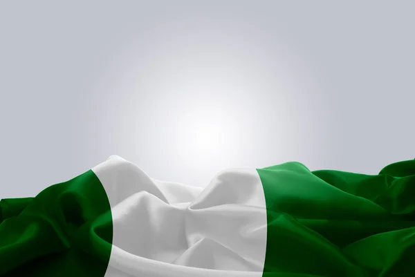 Государственный флаг Нигерии — стоковое фото