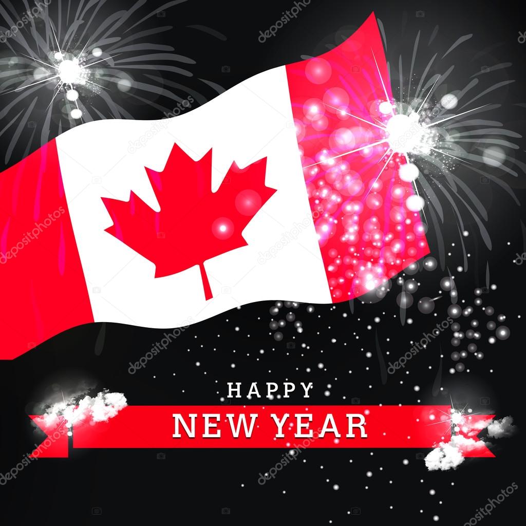 Canada Happy New Year card — Stock Photo © ibrandify 97232330