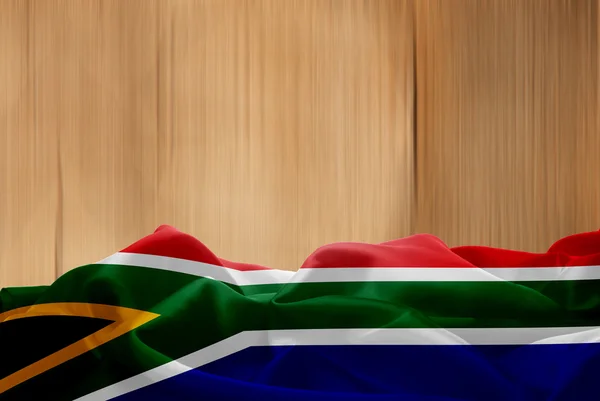 Государственный флаг ЮАР — стоковое фото