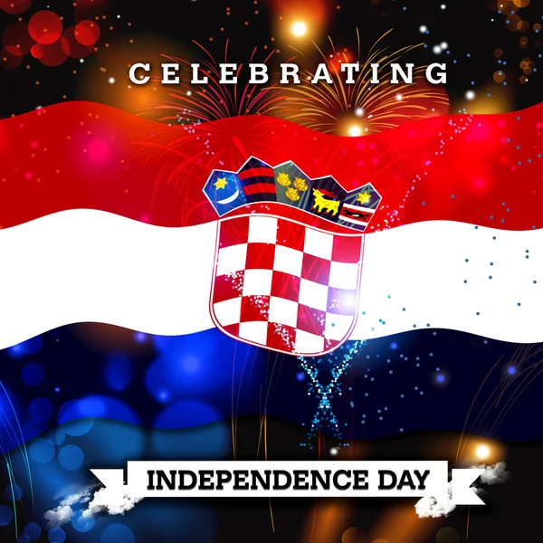 Croatie Carte de fête de l'indépendance — Photo