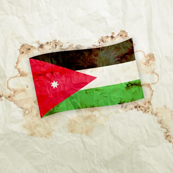 Bandeira do país Jordan — Fotografia de Stock