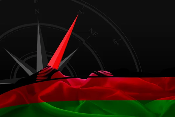 National flag of Malawi — Stock Photo, Image