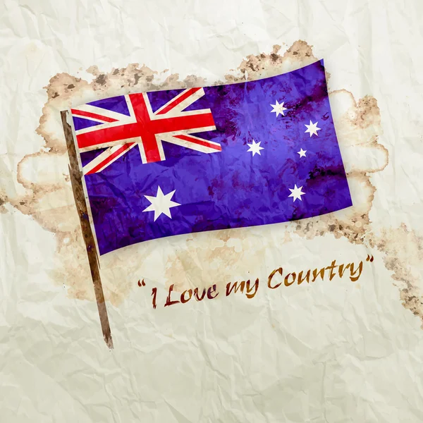 Σημαία της χώρας Αυστραλία — Φωτογραφία Αρχείου