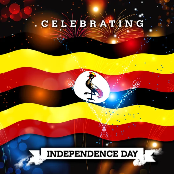 Tag der Unabhängigkeit von Uganda — Stockfoto