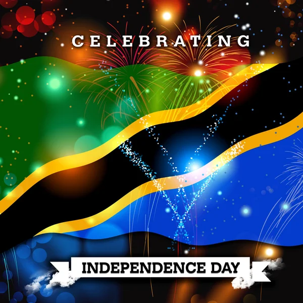 Bayrağı olan bağımsızlık günü kartı — Stok fotoğraf