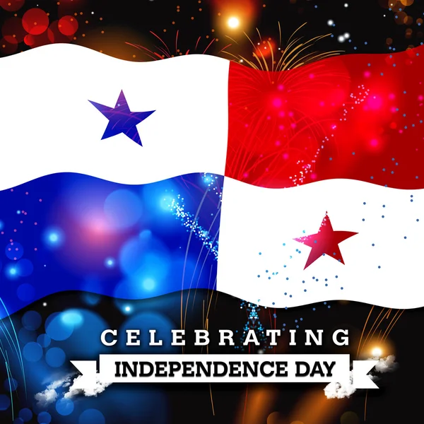 Panama Independence Day card — Stockfoto