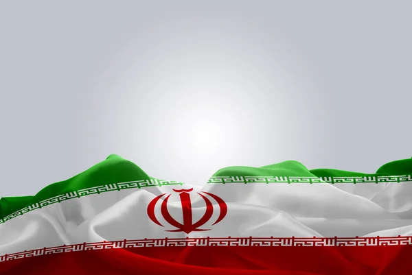 3D-rendering vlag van Iran — Stockfoto