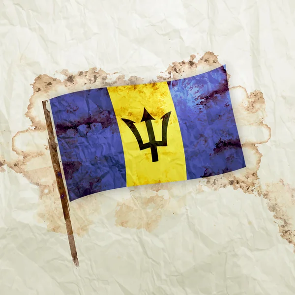 Bandera grunge Barbados —  Fotos de Stock