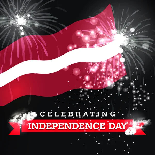 Z okazji dnia niepodległości karty z flagą — Zdjęcie stockowe