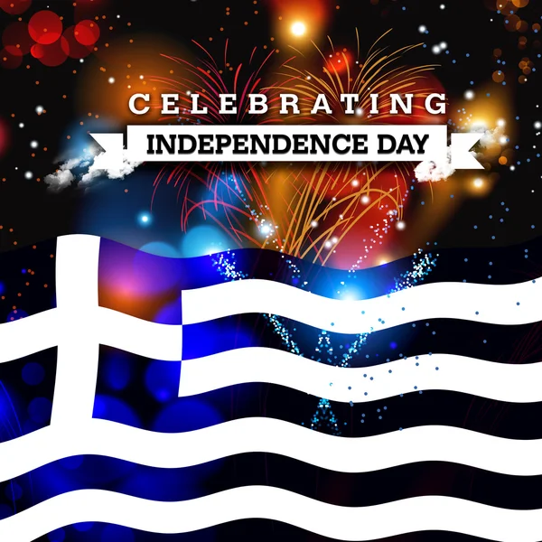 Greece Independence Day card — Stock Photo, Image