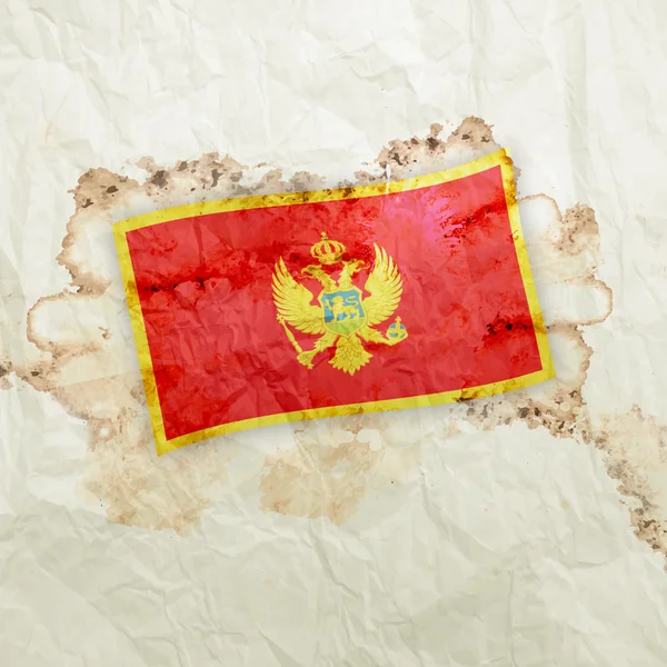National flag of Montenegro — Stock Photo, Image