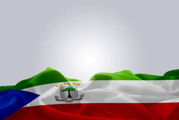 Bandera nacional de Guinea Ecuatorial — Foto de Stock