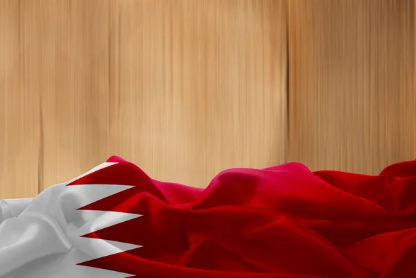 Nationale vlag van Bahrein (Bahrain) — Stockfoto