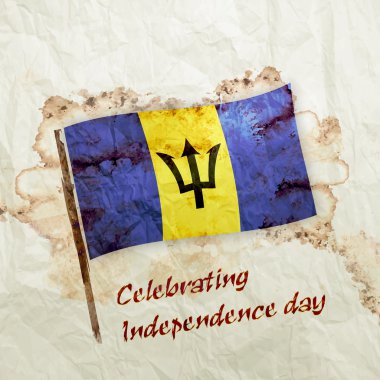Barbados grunge bayrağı 