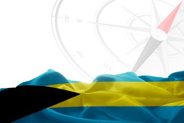 Bahamalar bayrağı ve pusula 