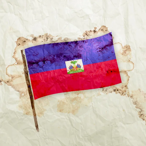 Vlag van Haïti-land — Stockfoto