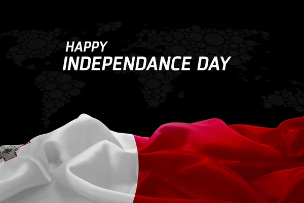 Dzień Niepodległości Malta karty — Zdjęcie stockowe