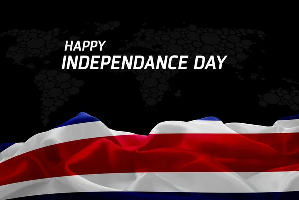 Cartão de dia da independência da Costa Rica — Fotografia de Stock