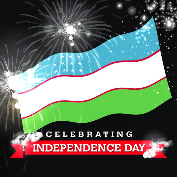 Карточка Дня независимости с флагом — стоковое фото