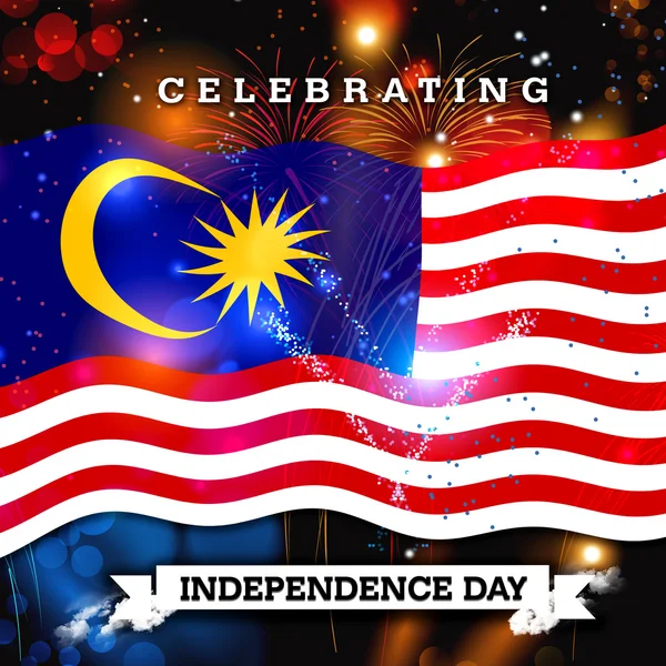 Malaysia Independence Day card — Stock Photo, Image