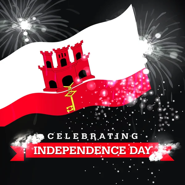 Gibraltar Independence Day card — Stockfoto