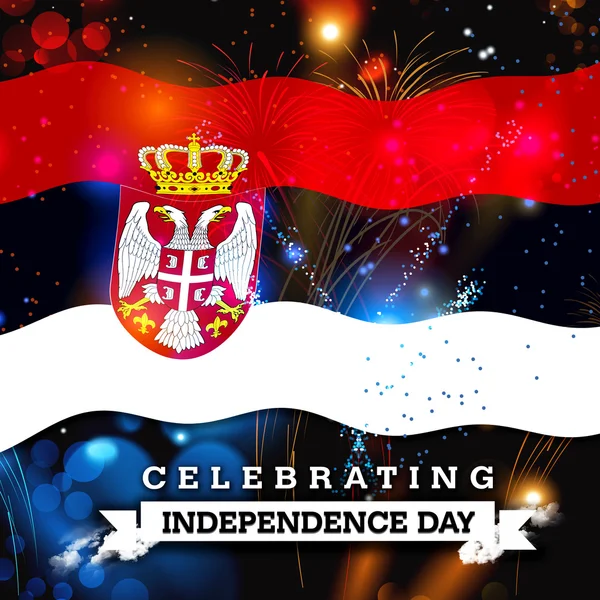 Serbia Independence Day card — Stock Photo, Image