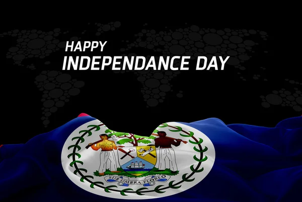 Dzień Niepodległości Belize karty — Zdjęcie stockowe