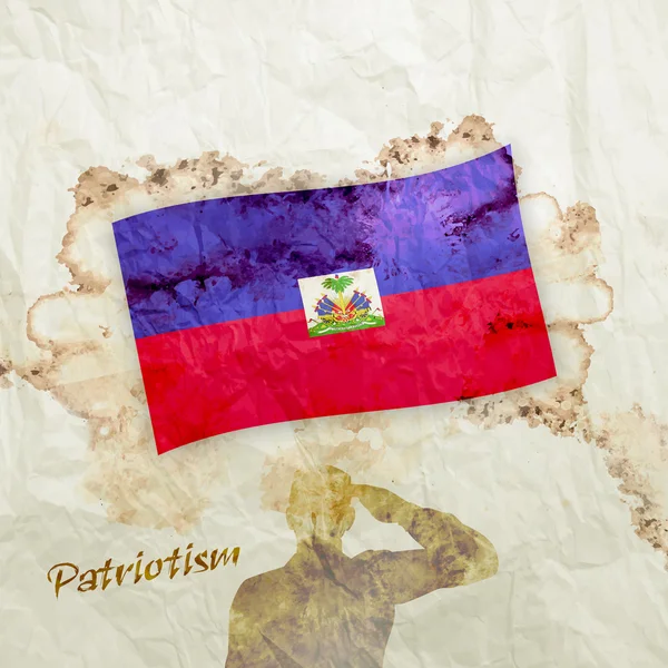 Haïti Drapeau du pays — Photo