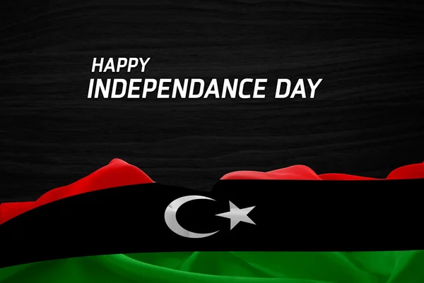 Libia Dzień Niepodległości karty — Zdjęcie stockowe