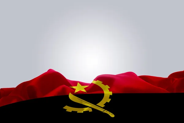 Nationella flagga angola — Stockfoto