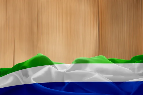 Státní vlajka Sierry Leone — Stock fotografie