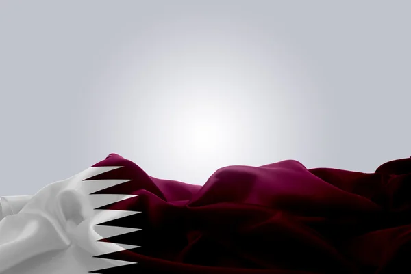 Drapeau national du Qatar — Photo