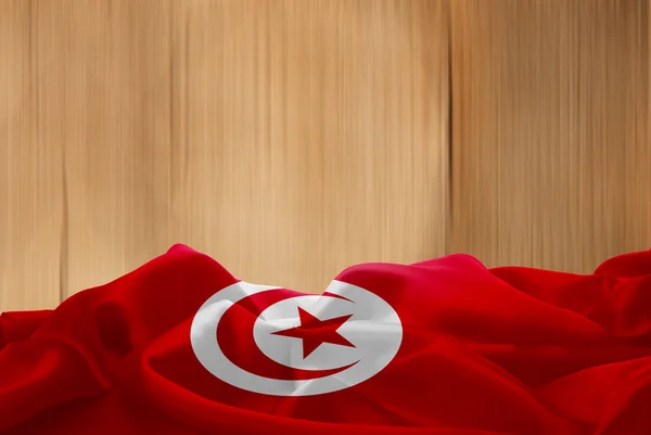 Bandeira nacional de Tunisia — Fotografia de Stock