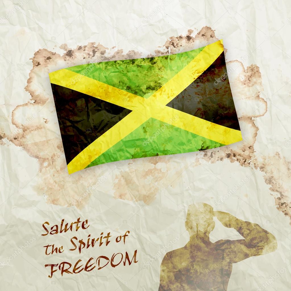 Jamaica Country Flag 