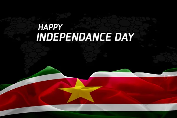 Dzień Niepodległości Surinam karty — Zdjęcie stockowe