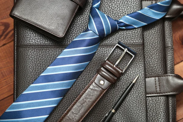 Collectie van man's business accessoires en kleding. — Stockfoto