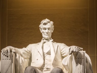 The Lincoln statue clipart
