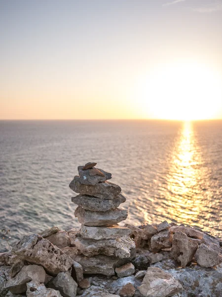 Puesta de sol desde la roca — Foto de Stock