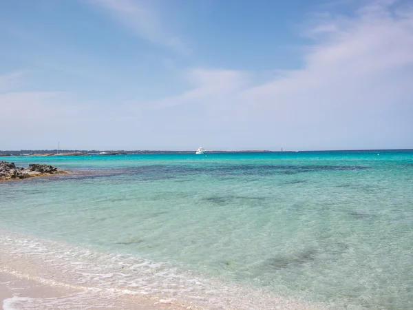 En la playa de Ses Illetes — Foto de Stock