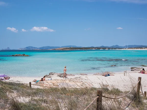 Ses Illetes Beach — Stok fotoğraf