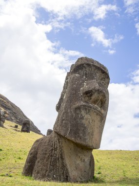 Taş ocağının üzerinde kafa