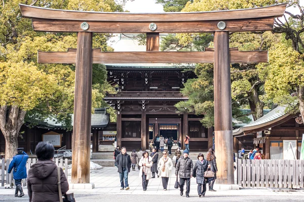 De Meiji Jingu heilige deur — Stockfoto