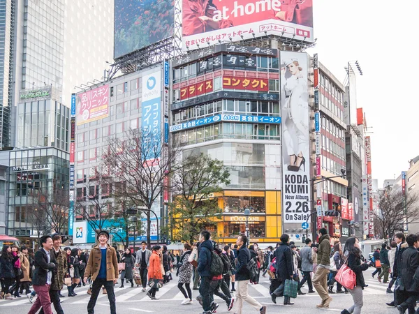 Korsningen Shibuya i Tokyo — Stockfoto