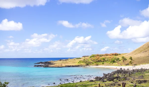 Una playa polinesia — Foto de Stock